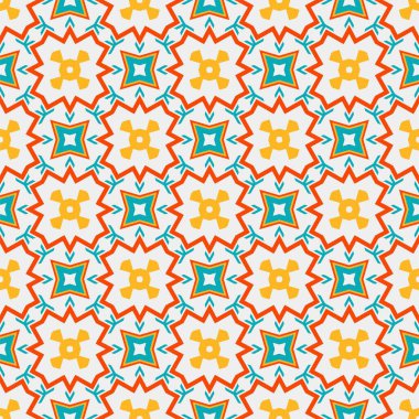 Kusursuz desenli süs. Soyut şekil modern tasarım yazdırmaya hazır