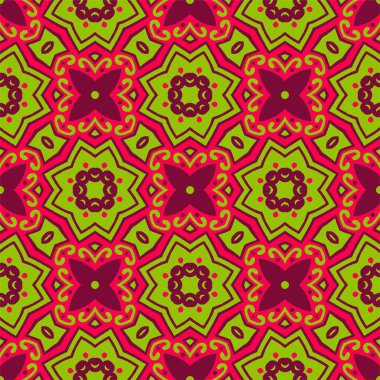 Şablon süsleme, lüks arka plan. Kusursuz dekoratif tasarım döngüsü