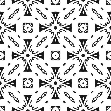 Kusursuz soyut siyah şekil ve çizgi. Basit desen süsleme arkaplanı