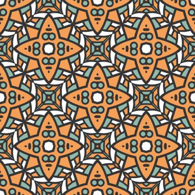 Lüks, dikişsiz süs. Soyut kalıp şekil tasarımı yazdırmaya hazır