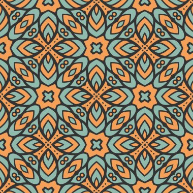 Lüks, dikişsiz süs. Soyut kalıp şekil tasarımı yazdırmaya hazır