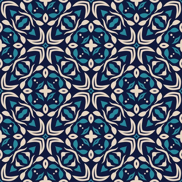 Drei Farben Nahtlose Abstrakte Form Einfache Muster Ornament Hintergrund — Stockvektor