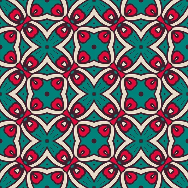 Muster Abstrakte Formfarben Einfache Nahtlose Ornament Hintergrund — Stockvektor