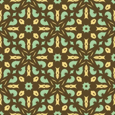 Lüks desenli süs arka planı. Etnik olmayan şekil yazdırmaya hazır