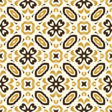 Üç renk desenli süs arka planı. Etnik olmayan yazdırılmaya hazır