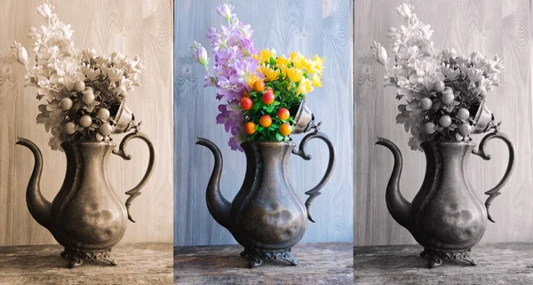 Nature Morte Avec Vase Fleurs — Photo