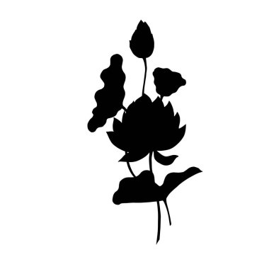 çiçek simgesi vektör illüstrasyonu