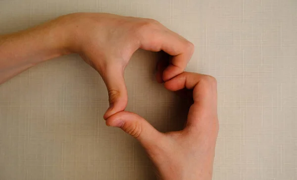 Hands Showing Heart Sign — Stock Photo, Image