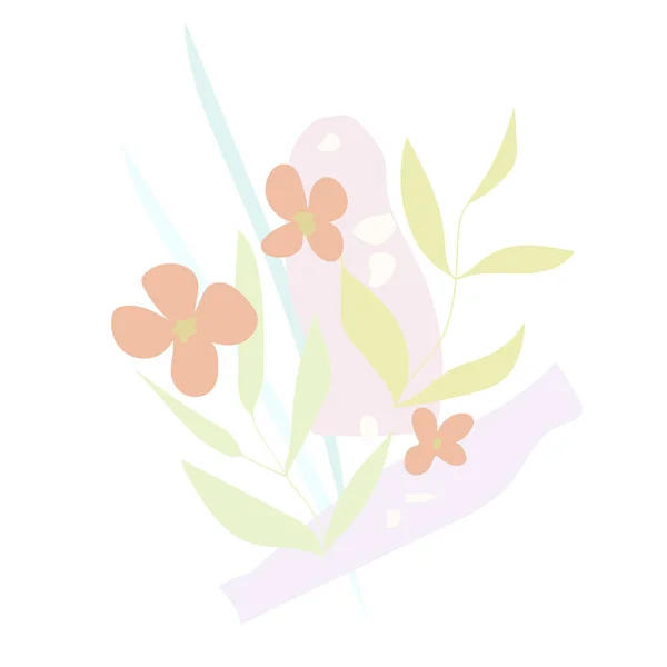 美しい花の背景のベクトル図 — ストックベクタ