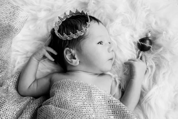 Portrait of a newborn baby boy — Stock Photo, Image