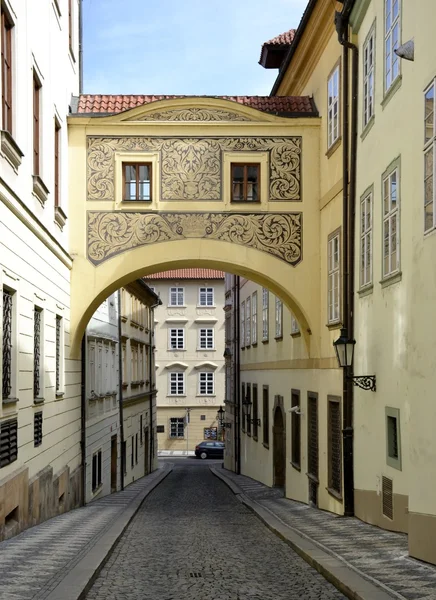 Calle vacía en Praga — Foto de Stock