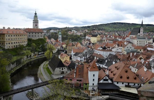 Építészet, Cesky Krumlov — Stock Fotó