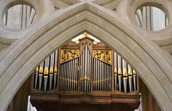 Órgão da Igreja de Wells — Fotografia de Stock