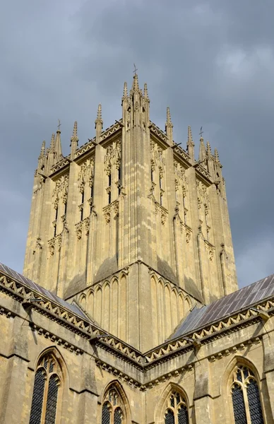 Arquitectura de la catedral de Wells — Foto de Stock