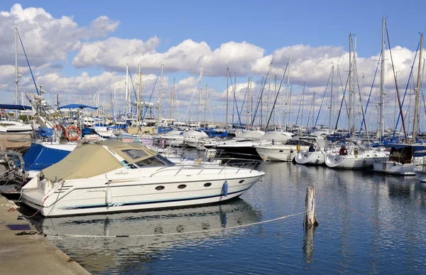 Boats from Larnaca marina — Stock Photo, Image