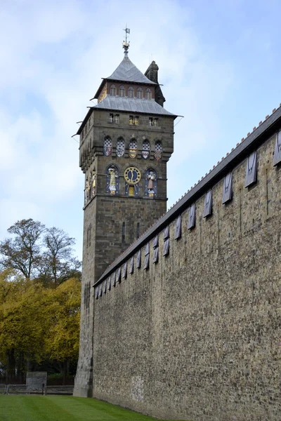 Cardiff clock tower — Stock Photo, Image
