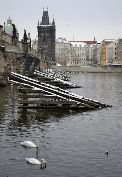 Oude gebouwen uit Praag — Stockfoto