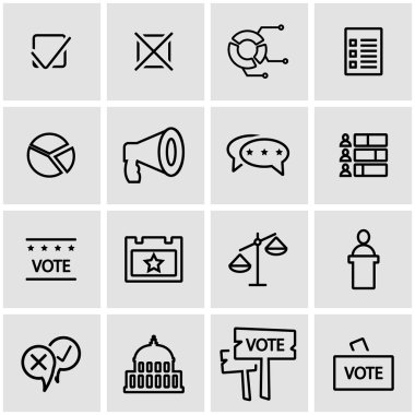 Vektör hat seçim Icon set