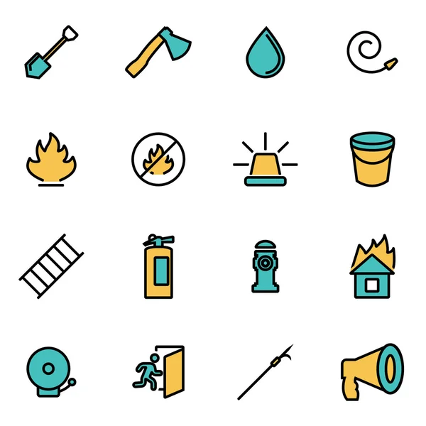 Trendy flat line icon pack for designer and developers. Набор значков векторной линии — стоковый вектор