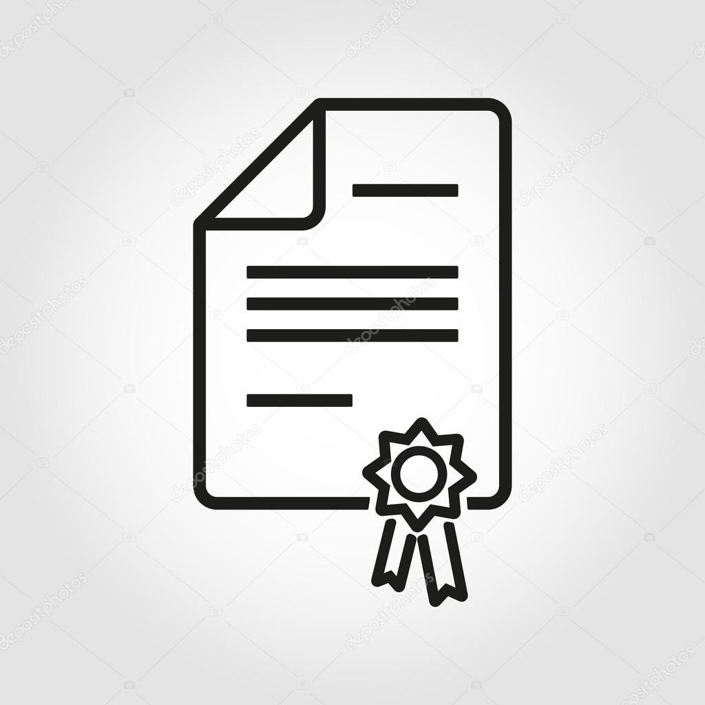 Icono de patente de línea vectorial Vector de stock #104389454 de ©skarin1, image size:1024x1024