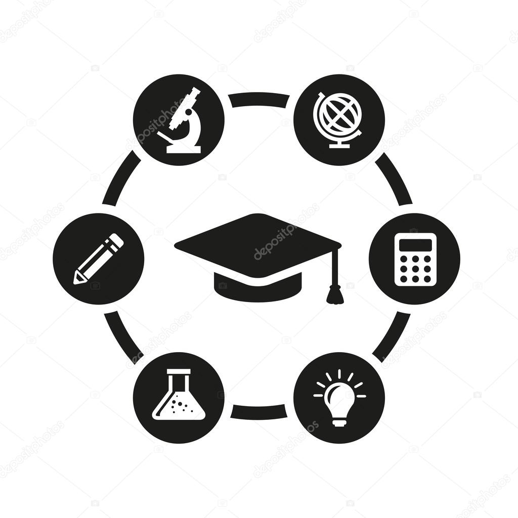 벡터 블랙 교육 아이콘 세트 스톡 벡터 - ©skarin1 107503356, image size:1024x1024