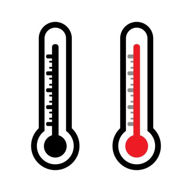Vektör termometre Icons set