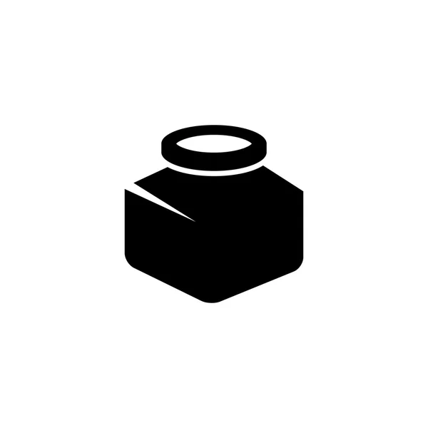 Ensemble d'icônes d'encrier noir vectoriel — Image vectorielle