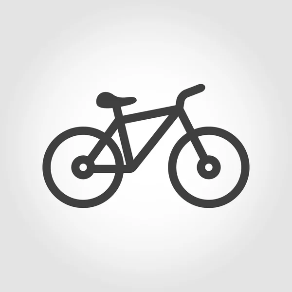 Vektor schwarze Silhouette Fahrrad-Symbol — Stockvektor