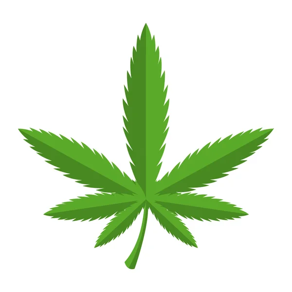 Vektor grünes Cannabis-Symbol — Stockvektor