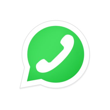 Vectro modern telefon simgesini kabarcık konuşma