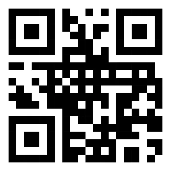 Vektorbeispiel qr-Code — Stockvektor