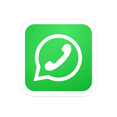 Vectro modern telefon simgesini kabarcık konuşma