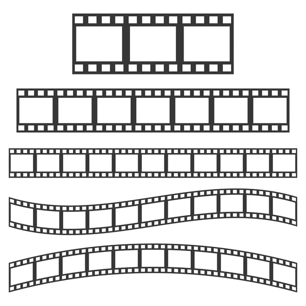 Vector zwarte filmframe — Stockvector