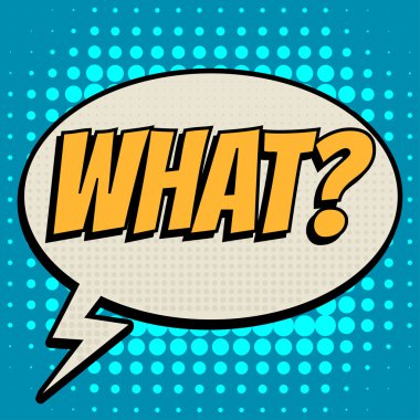 Ne çizgi roman kabarcık metin retro tarzı