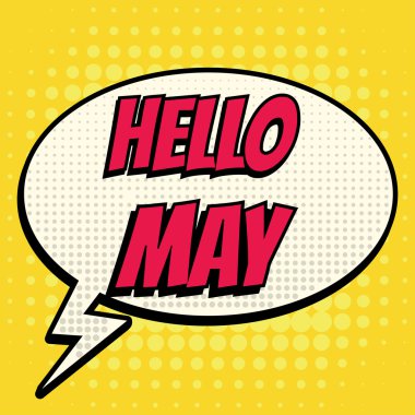 Merhaba çizgi roman metin retro tarzı kabarcık