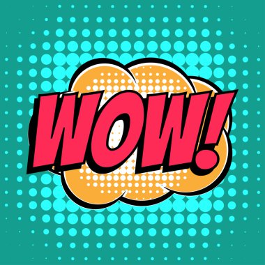 Çizgi roman kabarcık metin retro tarzı Vay