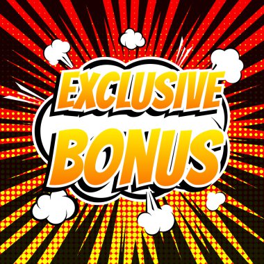 Özel bonus çizgi roman kabarcık metin retro tarzı