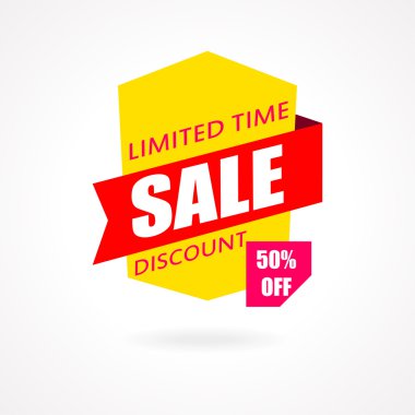 Satışı büyük başlığı. İndirim ve özel fırsat. %50 indirimli.