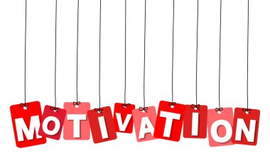 Vektör renkli karton asılı. Etiketler - motivasyon