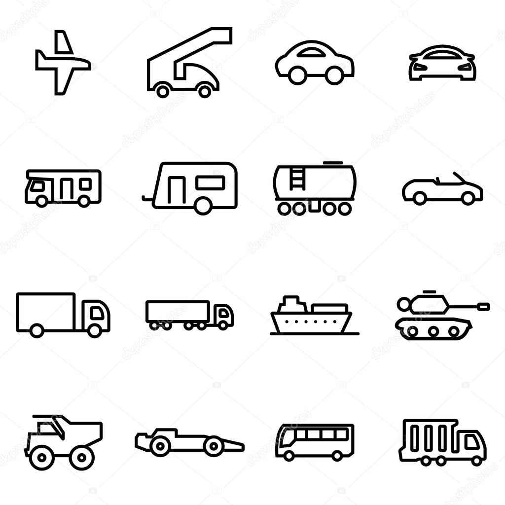 細い線のアイコン 車のベクトル イラスト ストックベクター C Skarin1 細い線のアイコン 車のベクトル イラスト ストックベクター C Skarin1