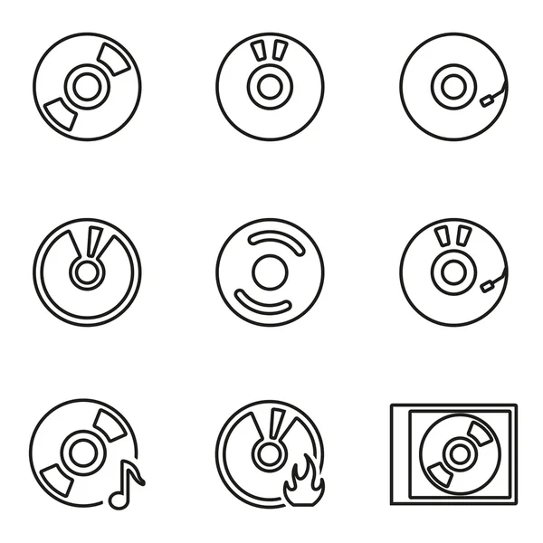 Vektör hat cd Icon set