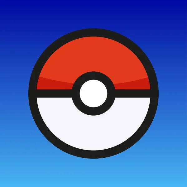 Pokeball 悬在空中 — 图库矢量图片