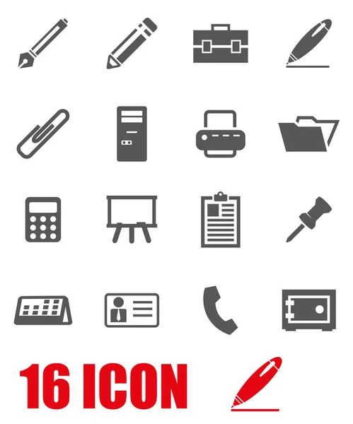 Vektör gri notlar Icon set — Stok Vektör