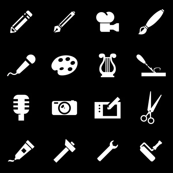 Conjunto de ícones de ferramentas de arte branca vetorial —  Vetores de Stock