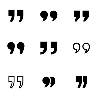 Vektör siyah teklif Icon set