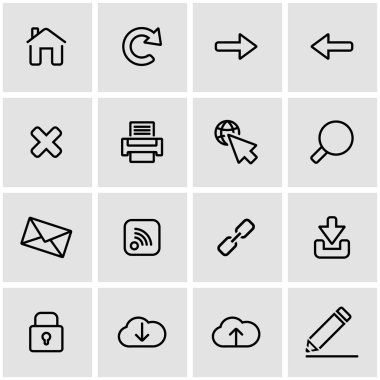 Vektör hat web Icon set