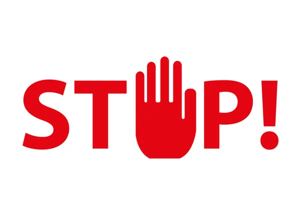 Stop tanda tangan - Stok Vektor