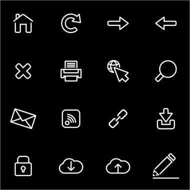 Vektör hat web Icon set