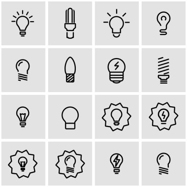 Vektör hat ampuller Icon set