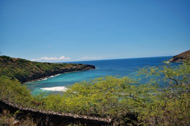 Doğal görünümü Hanauma Bay, Hawaii